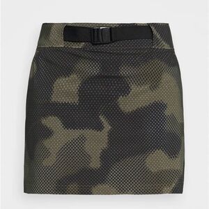 Columbia Camouflage Mini Skirt with Black Belt